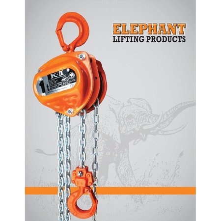 ELEPHANT LIFTING PRODUCTS Elephant Lifting Electric Chain Hoist, Sa SA-.25-10